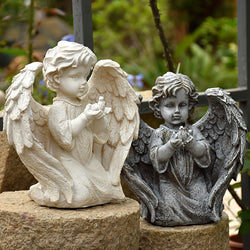 European Style Retro White Angel Garden Decoration